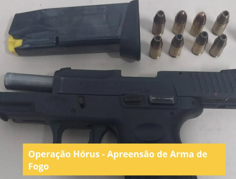 Operação Hórus l Motorista de picape é detido com pistola 9mm na estrada da Barragem