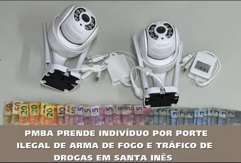 Santa Inês | Traficante é preso com drogas e uma pistola na Rua da Linha