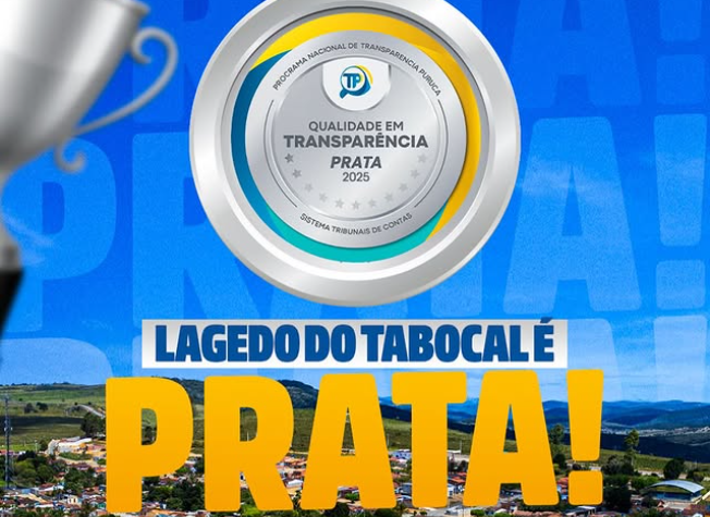 Lagedo do Tabocal conquista pelo segundo ano consecutivo o Selo Prata em Transparência Pública Lagedo do Tabocal conquista pelo segundo ano consecutivo o Selo Prata em Transparência Pública