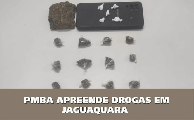 Entroncamento de Jaguaquara | Homem detido com maconha, cocaína e embalagens