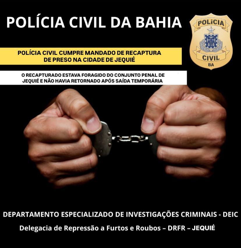 Integrante de facção criminosa fingiu ter sido assaltado para escapar da prisão Integrante de facção criminosa fingiu ter sido assaltado para escapar da prisão