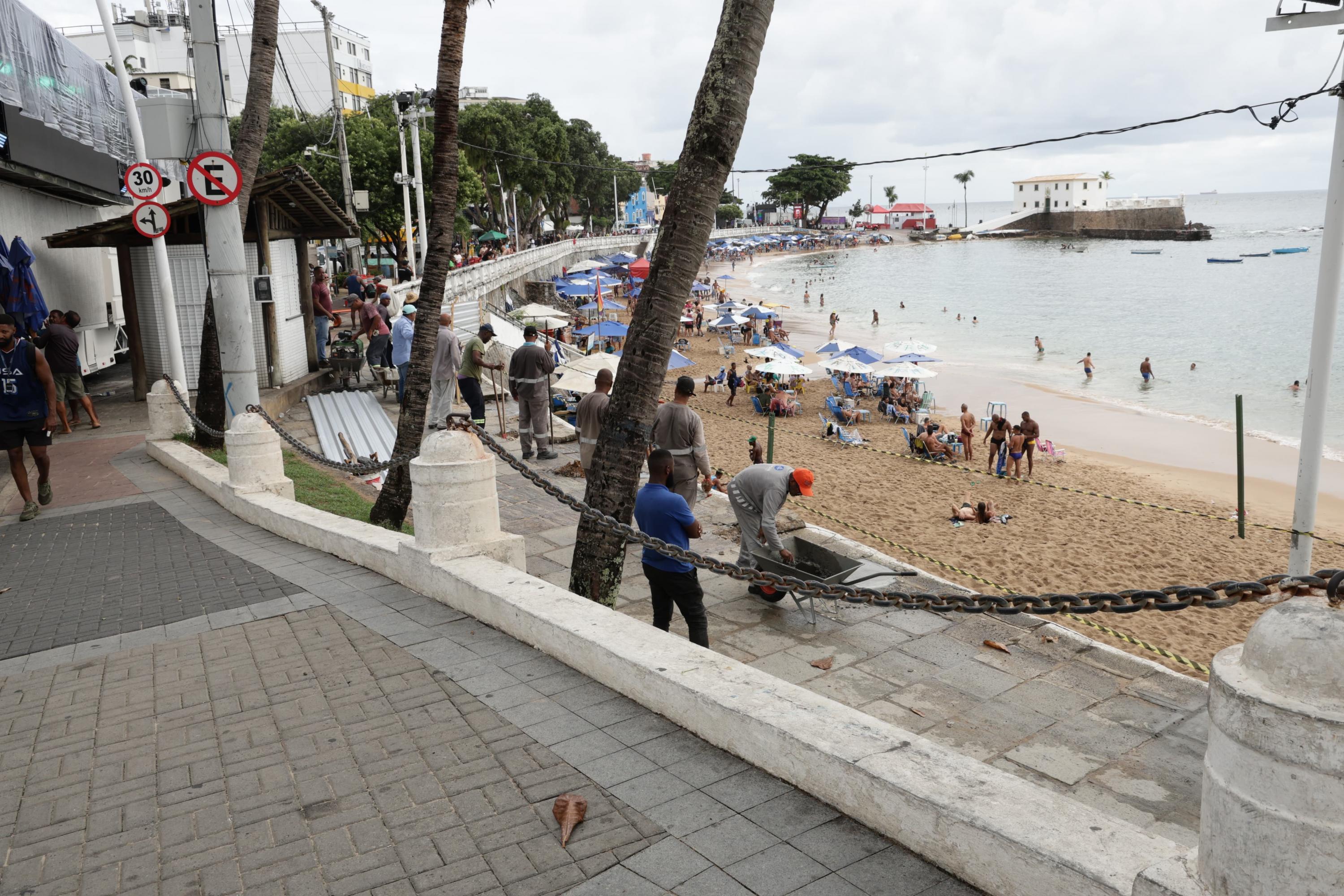 Carnaval 2025: MPBA recomenda medidas urgentes para evitar novos acidentes no local da balaustrada no Porto da Barra