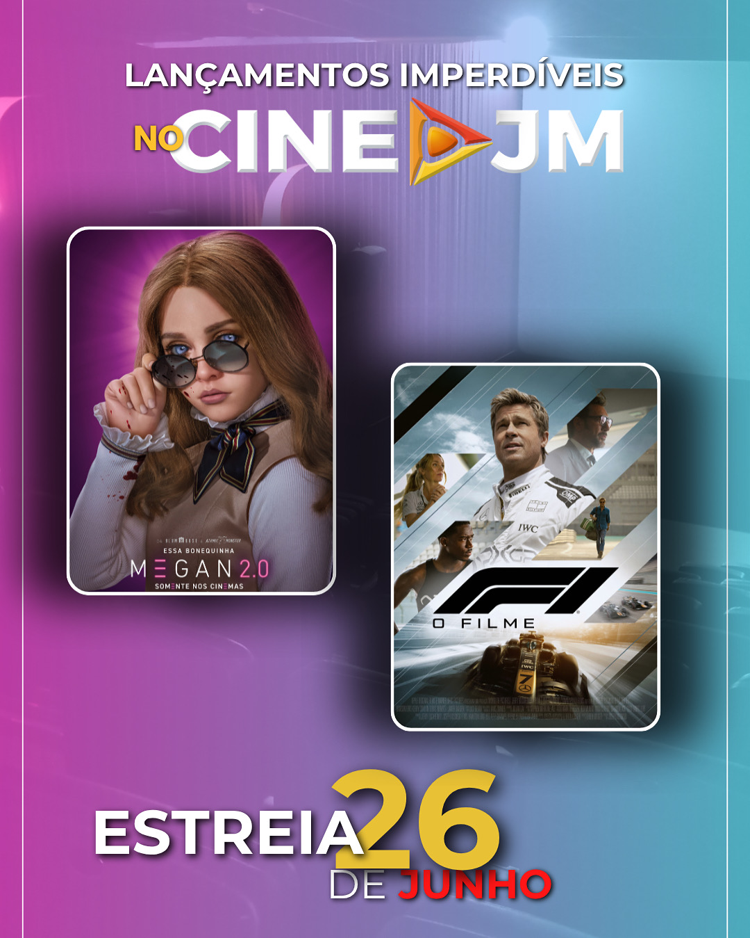 Lançamentos imperdíveis no Cine São José!