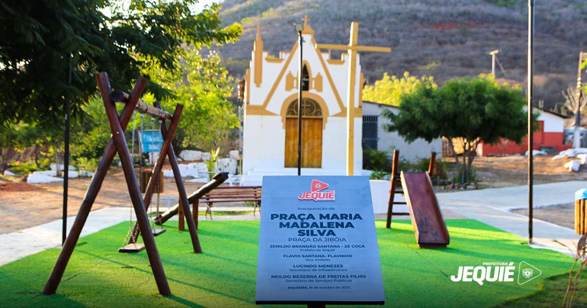 Prefeitura de Jequié segue maratona de inaugurações e entrega primeira praça pública de Boaçu e requalificação da escola municipal