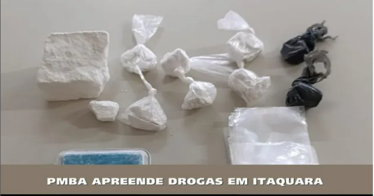 Polícia Militar prende homem por tráfico de drogas em Itaquara