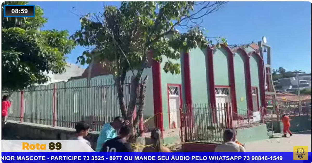 Jequié | Teto da igreja católica São Judas Tadeu desabou deixando 7 pessoas feridas