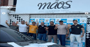 Polícia Civil doou sacos de cimento para construção da nova sede do Instituto Mãos