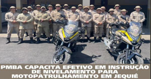 CIPRv realiza instrução de nivelamento para motopatrulheiros em Jequié