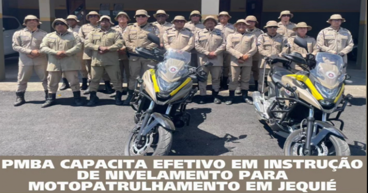 CIPRv realiza instrução de nivelamento para motopatrulheiros em Jequié
