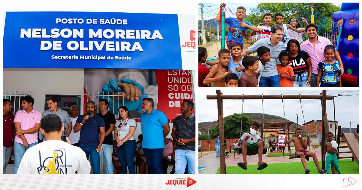 Prefeitura de Jequié inaugura posto de saúde e praça pública em Nova Esperança