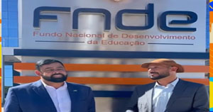 Prefeito Marquinhos busca retomada de obra da creche em visita ao FNDE, em Brasília