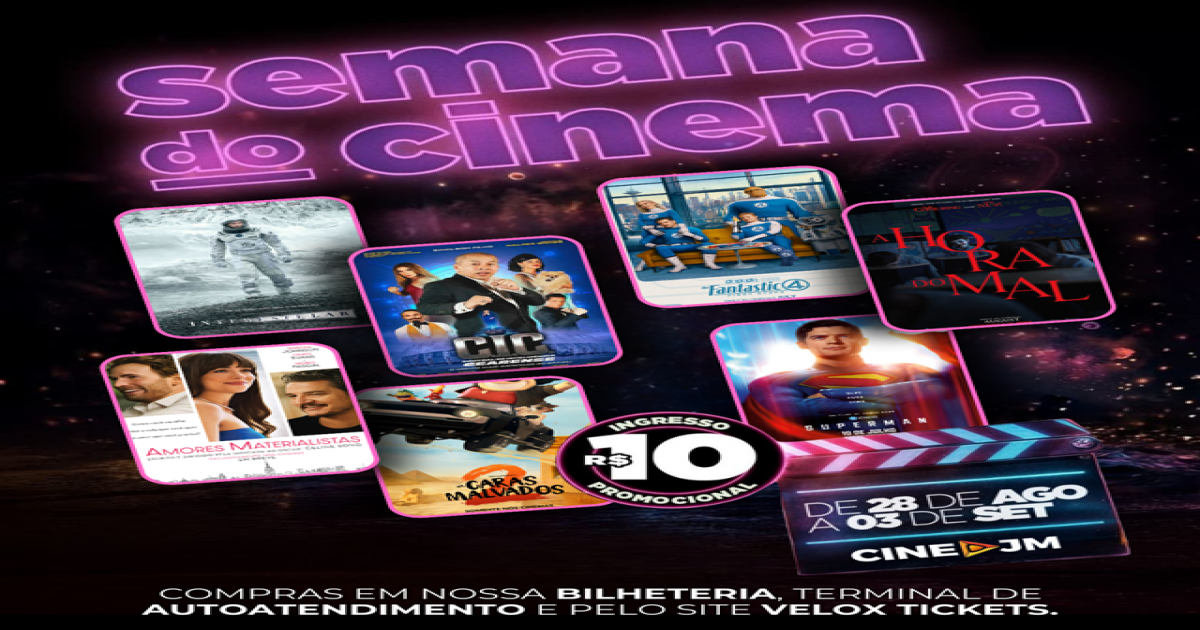 SEMANA NACIONAL DO CINEMA É NA SÃO JOSÉ VILA GOURMET