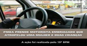 Itaquara | motorista embargado atropelou mulher e 2 crianças