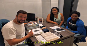 Vereador Bui Bulhões recebeu a visita de estudante moçambicanas