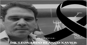 É com pesar que noticiamos o falecimento do médico Leonardo Xavier