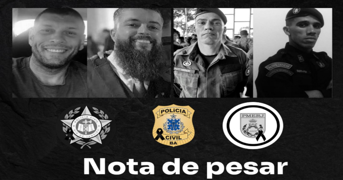 Polícia Civil da Bahia manifesta pesar por morte de policiais em operação no Rio de Janeiro  Notícias Católicas