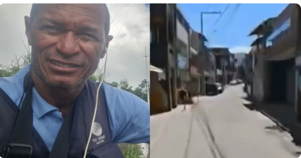 Repórter da TV Bahia é ameaçado por traficante durante cobertura no Nordeste de Amaralina, em Salvador
