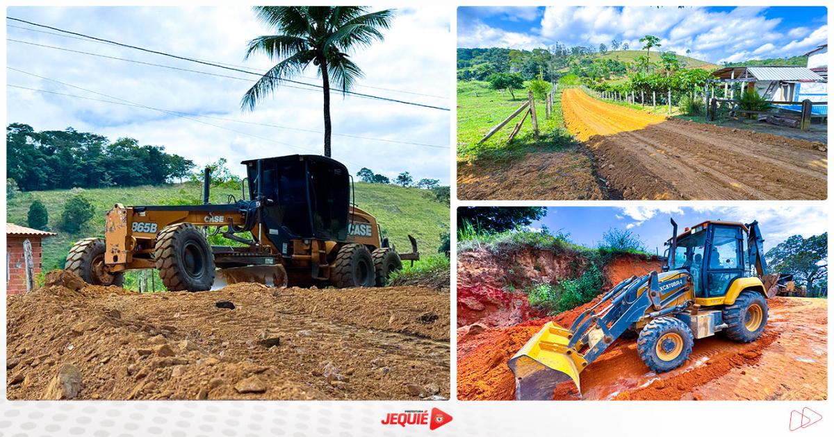 Prefeitura de Jequié avança com recuperação de estradas vicinais, garantindo mais acessibilidade aos moradores da região da Marcela
