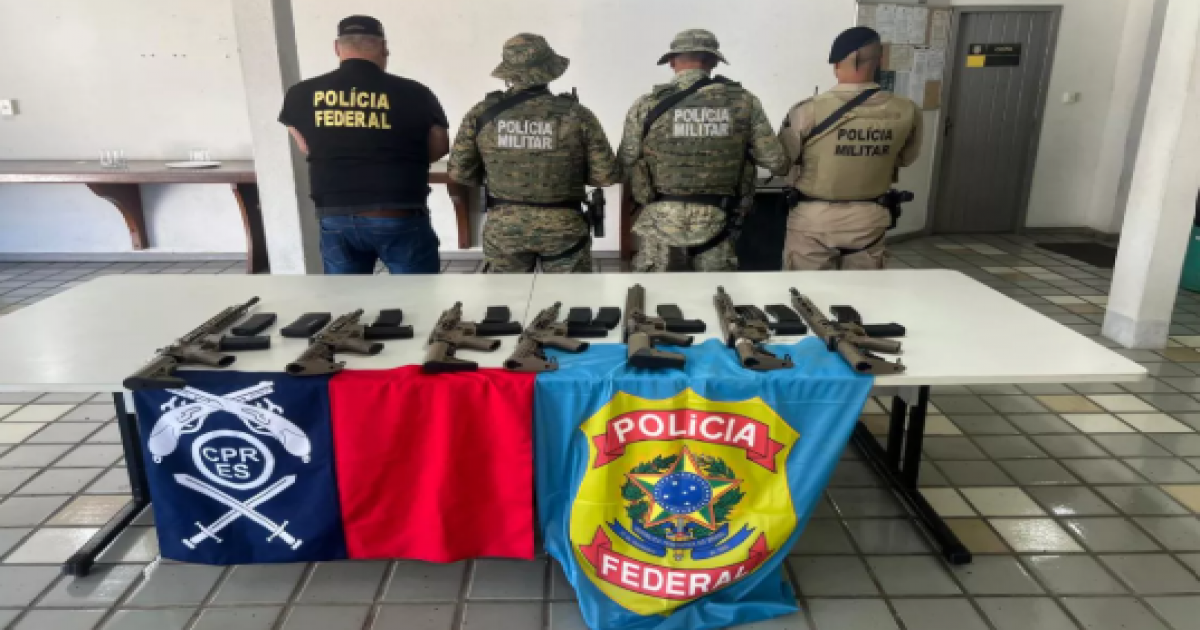 Operação Escudo de Ferro apreende sete fuzis na zona rural da cidade de Porto Seguro