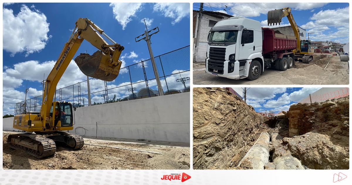 Prefeitura de Jequié avança com drenagem pluvial em mais localidades, contemplado Baixa do Bonfim e Jequiezinho Prefeitura de Jequié avança com drenagem pluvial em mais localidades, contemplado Baixa do Bonfim e Jequiezinho
