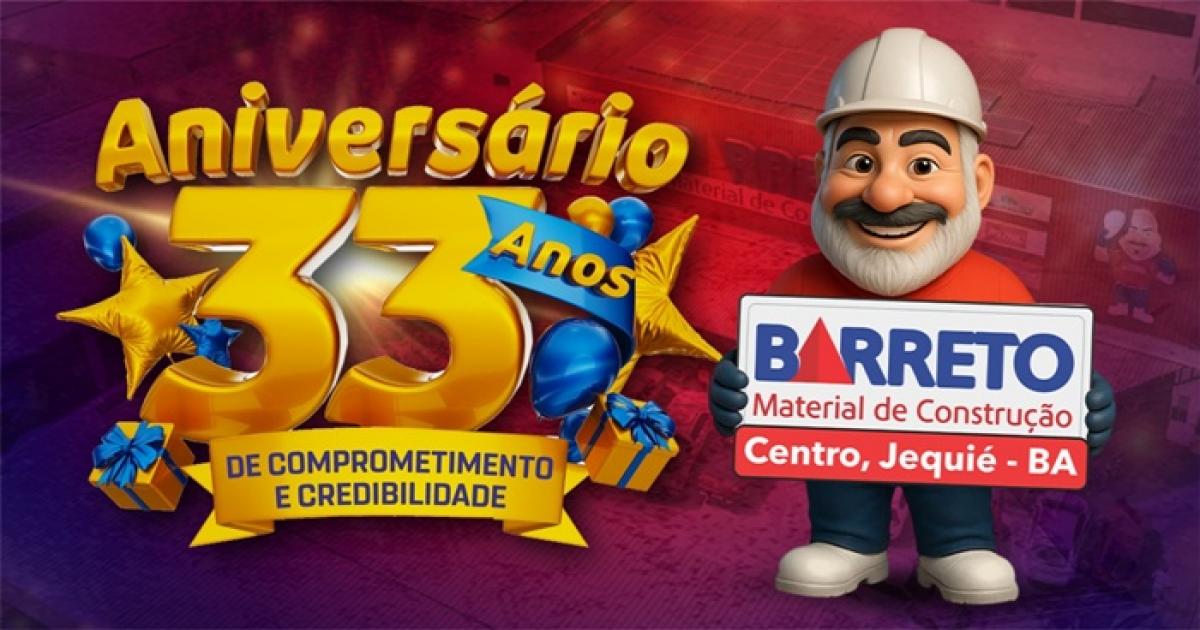 Mês de Festa na Barreto Material de Construção