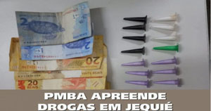 Jequié | RONDESP deteve suspeito com drogas e dinheiro no bairro Km 3