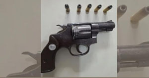 PM apreende arma de fogo no centro de Nova Ibiá após denúncia