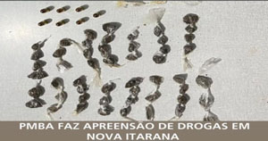 Nova Itarana | Operação Mapeamento resulta na apreensão de drogas e munições em área de matagal