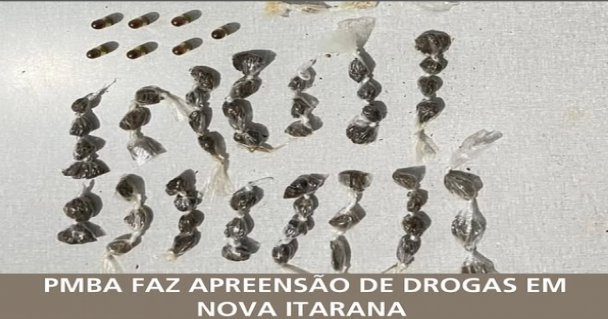 Nova Itarana | Operação Mapeamento resulta na apreensão de drogas e munições em área de matagal