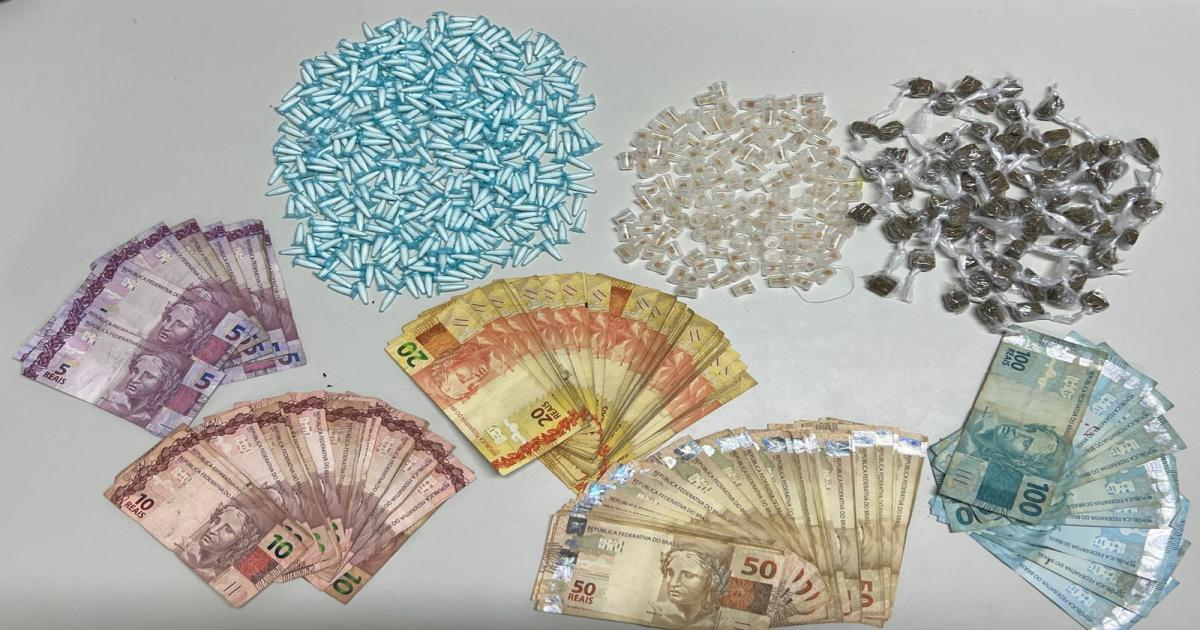 Polícia Militar apreende drogas e dinheiro em operação contra o tráfico em Santa Inês