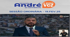 Vereador André do Sintracal em seu primeiro discurso falou da importância em defender a classe trabalhadora de Jequié