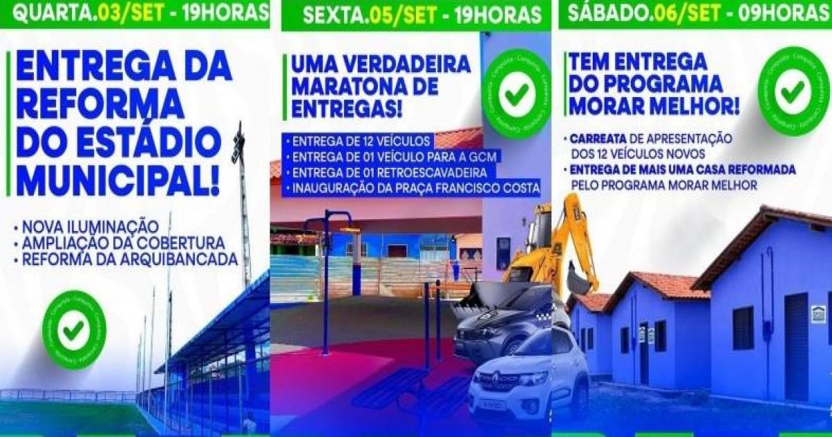 Prefeitura de Jitaúna entregará a população 12 veículos novos, casa reformada, laboratório entre outras obras
