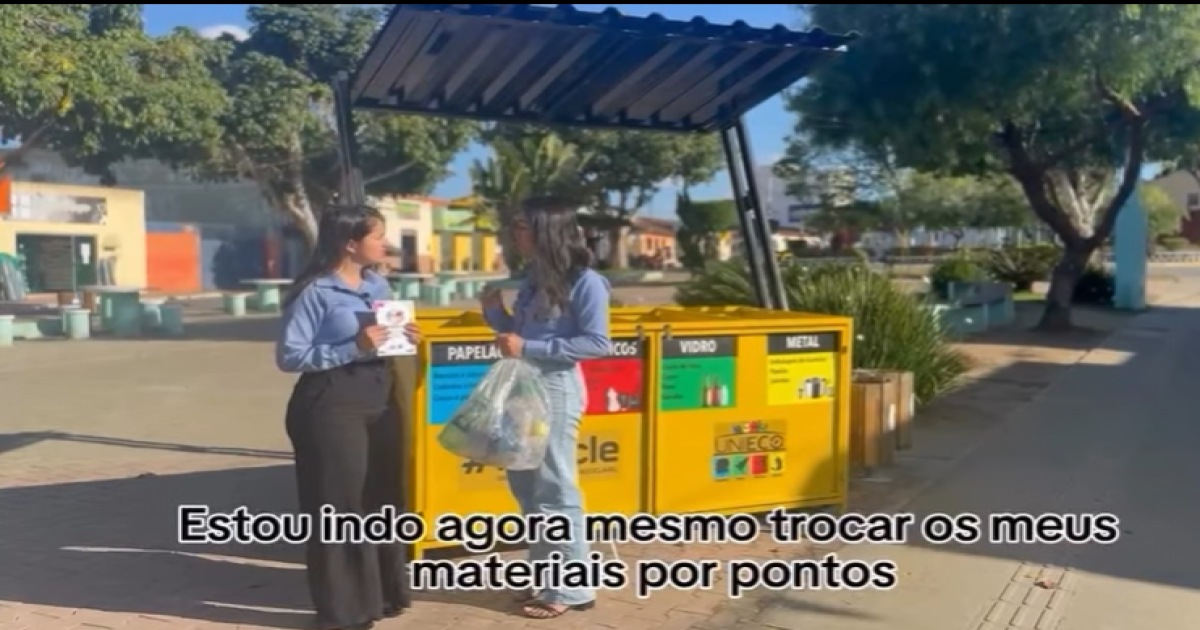 Moradores de Lagedo do Tabocal podem trocar lixo por alimentos em nova campanha Eu Reciclo