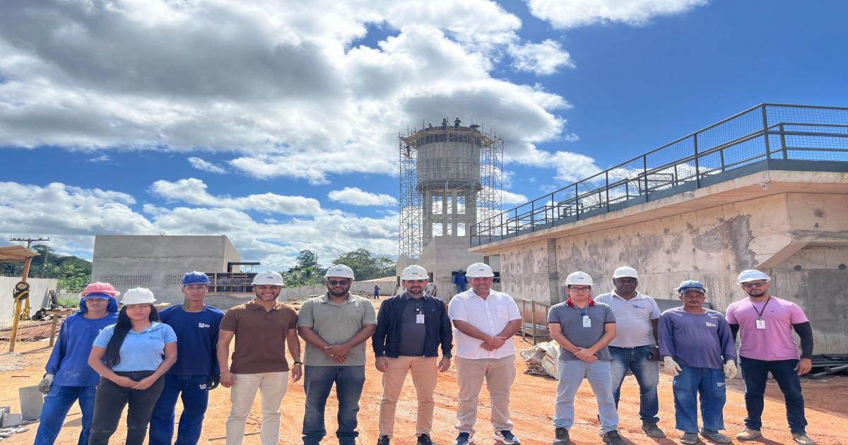 Deputado Patrick Lopes acompanha obras da Embasa em Aiquara e Ipiaú