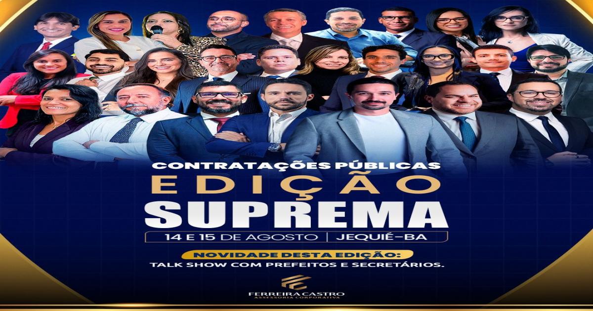 Edição Suprema: o evento que eleva as Contratações Públicas a um novo patamar