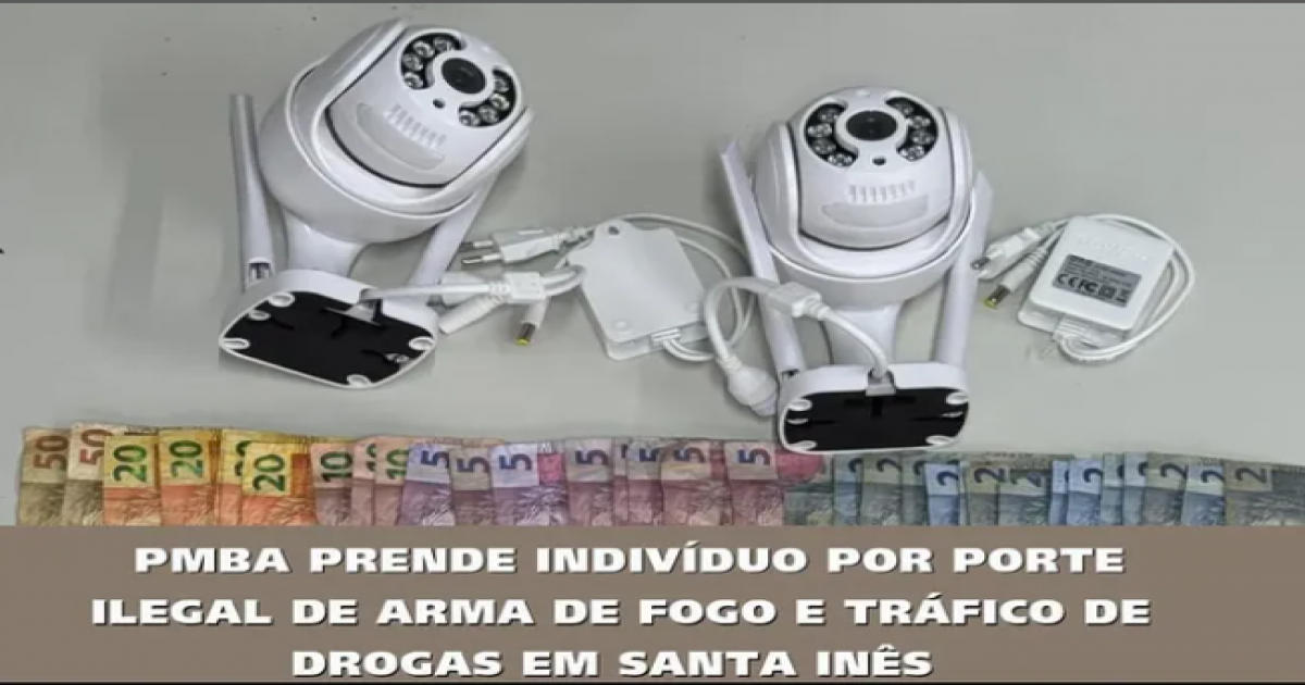 Santa Inês | Traficante é preso com drogas e uma pistola na Rua da Linha