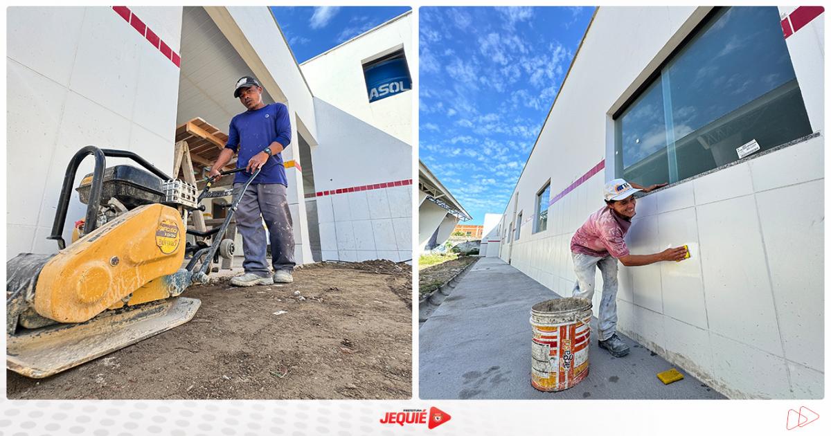 Com investimentos de cerca de R$ 3 milhões, Prefeitura de Jequié intensifica obras de construção da primeira creche do KM 3