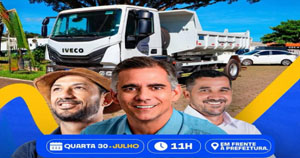 Lagedo do Tabocal | Entrega de uma caçamba 0km, fruto de emenda parlamentar do deputado Leur Junior
