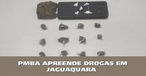Entroncamento de Jaguaquara | Homem detido com maconha, cocaína e embalagens