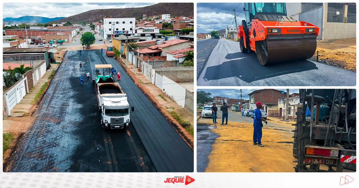 Prefeitura de Jequié amplia obras de pavimentação no bairro Cidade Nova, contemplando a Rua São João e vias adjacentes