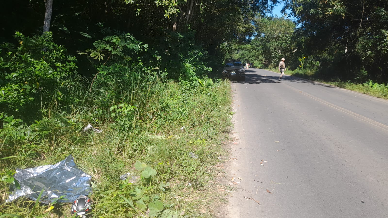 Motociclista morre após saída de pista na BA-120 Motociclista morre após saída de pista na BA-120