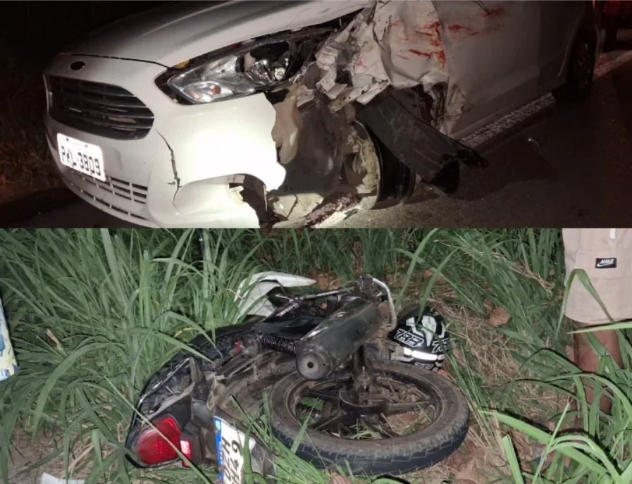 Motociclista fica gravemente ferido após colisão com carro na BR-330, em Jitaúna Motociclista fica gravemente ferido após colisão com carro na BR-330, em Jitaúna