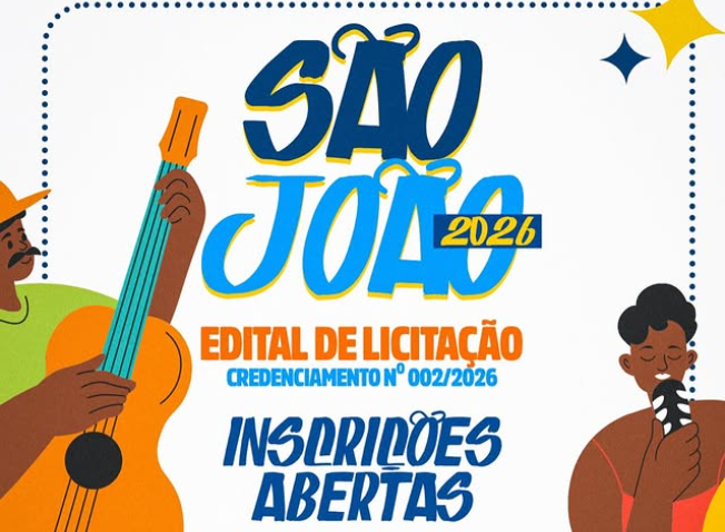 Prefeitura abre credenciamento de artistas para o São João 2026 em Lafaiete Coutinho