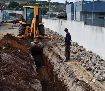Prefeitura inicia implantação de sistema de drenagem pluvial na Rua Professora Edna Matos