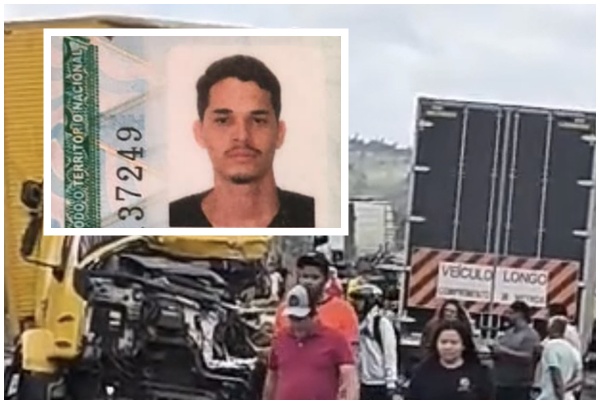 Engavetamento entre quatro carretas deixa uma pessoa morta na BR-116, em Jaguaquara