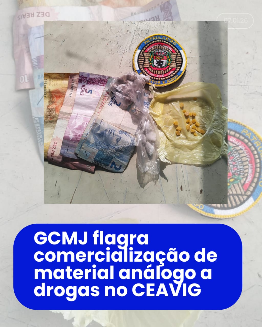 GCM de Jequié conduz mulher à delegacia após apreensão de drogas no CEAVIG