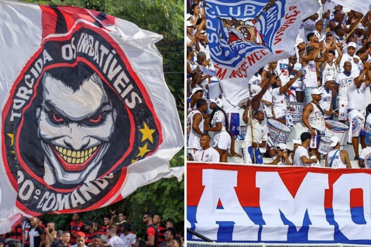 Torcidas organizadas do Bahia e Vitória estão impedidas de comparecer a eventos esportivos por seis meses