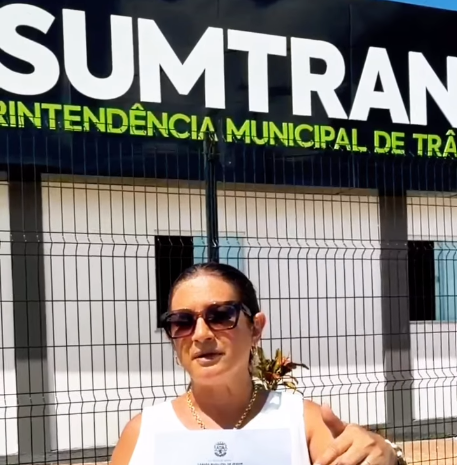 Vereadora Moana Meira solicita implantação de redutores de velocidade na Avenida Beira Rio