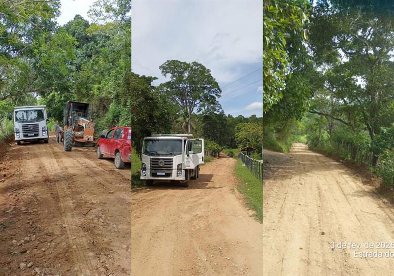Prefeitura de Jitaúna realiza manutenção e reparos em estradas do Hilário e Brongo