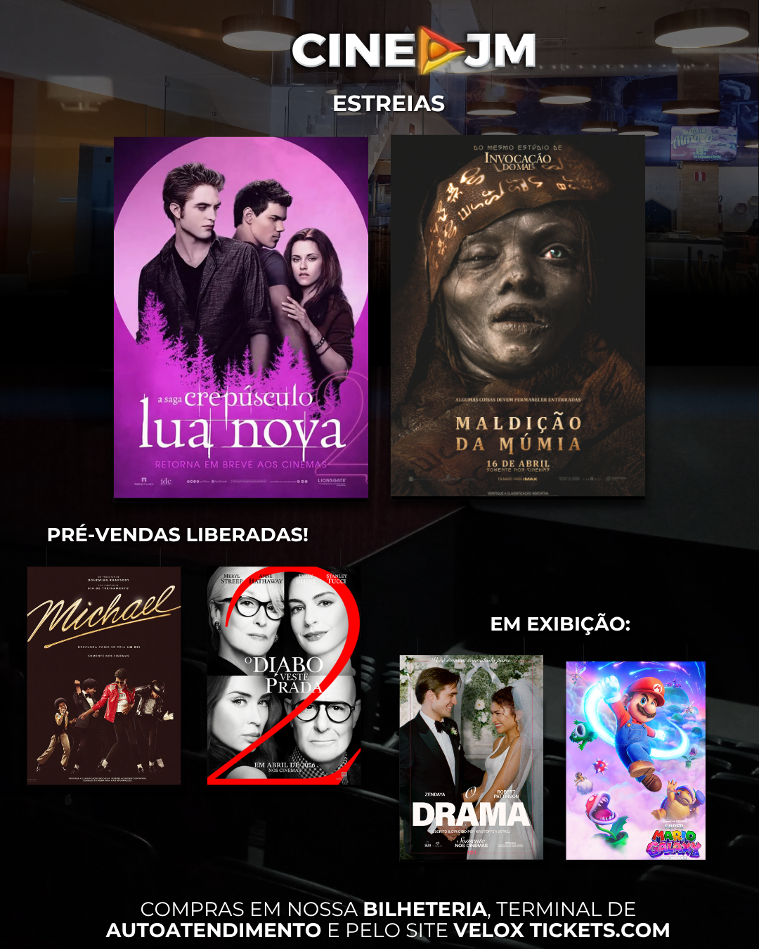 EXPLOSÃO DE FILMES CLASSICOS NO CINE SÃO JOSÉ!